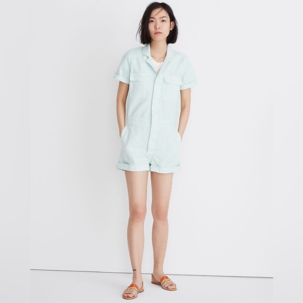 Denim Coverall Romper
